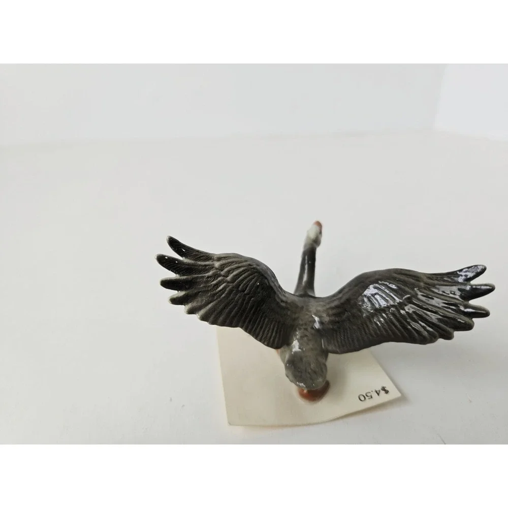 Hagen Renaker figurine miniature mini honking goose on card